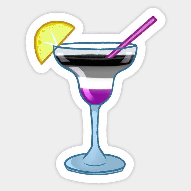 Asexual cocktail #4 Sticker by gaypompeii